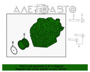 Генератор Ford Focus mk3 15-18 рест 2.0