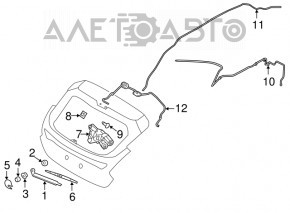 Trapez de curățare cu motor spate pentru Ford Focus mk3 11-18 5 uși