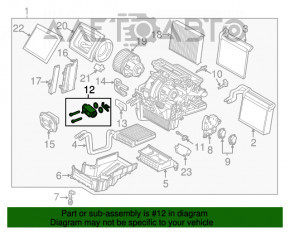 Supapa de încălzire a aerului condiționat Ford C-max MK2 13-18