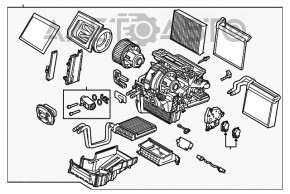 Печка в сборе Ford Focus mk3 11-14 auto