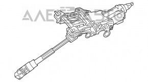 Рулевая колонка с карданчиком Ford Focus mk3 11-18