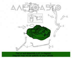 Rezervor de combustibil Ford Focus mk3 11-18