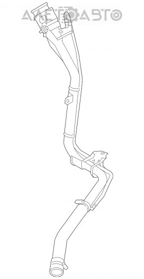 Gâtul de umplere a rezervorului de combustibil Ford Focus mk3 11-18