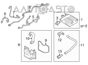 Supapapa de evacuare a vaporilor de combustibil Ford Focus mk3 11-18 2.0 1.0T nou original