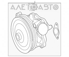 Помпа водяная Jaguar F-Pace X761 17- AJ126, AJ133