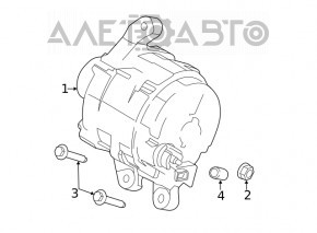 Generatorul Ford Escape MK3 13-19 2.5 2.0T