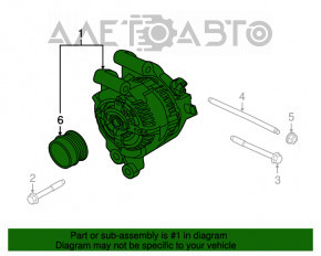 Generatorul Ford Escape MK3 13-19 1.5T 1.6T