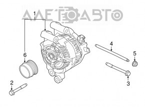 Generatorul Ford Escape MK3 13-19 1.5T 1.6T