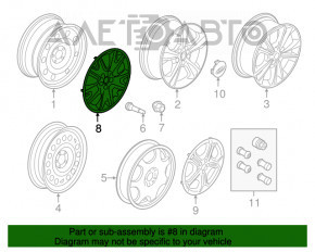 Колпак колесный R17 Ford Escape MK3 13- тип1