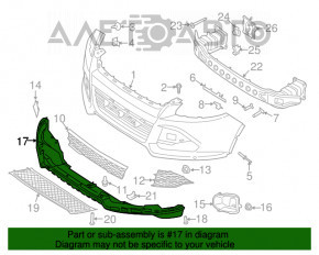 Buza bara fata Ford Escape MK3 13-16 pre-restilizare