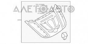 Воздуховод торпеды центральный Ford C-max MK2 13-18 тип 2