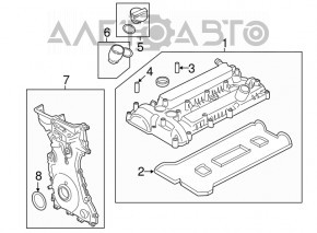 Передняя крышка двигателя Ford Fusion mk5 13-16 2.0T