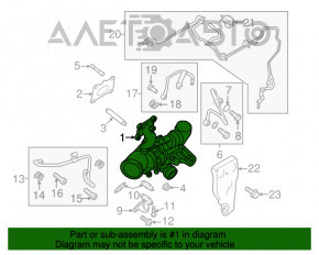 Turbina Ford Fusion mk5 13-16 2.0T 126k, nouă, pentru piese