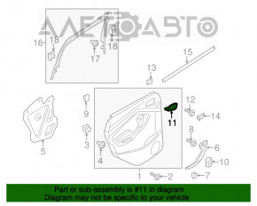 Ручка двери внутренняя задняя правая Ford Escape MK3 13-19