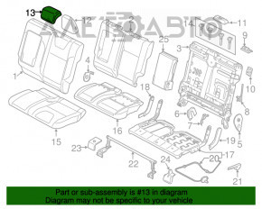 Pernele de scaun din față stânga Ford C-max MK2 13-18 piele bej.