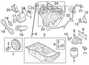 Colector de admisie Ford Edge 15-18 2.0T nou OEM original