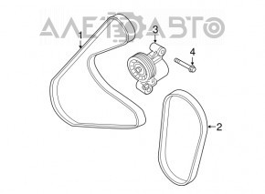 Roleta tensorului curelei de transmisie Ford Mustang mk6 18- 2.3T nou, neoriginal FEBEST