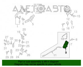 Blocare ușă spate dreapta Ford Ecosport 18-22