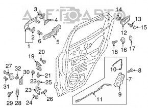 Blocare ușă spate dreapta Ford Ecosport 18-22