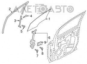 Geam ghidaj ușă față dreapta Ford Ecosport 18-22