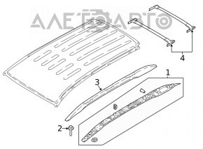 Balustrade longitudinale Ford Ecosport 18-22