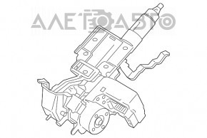 Рулевая колонка с ЭУР Ford Ecosport 18-22 с карданчиком, ржавый