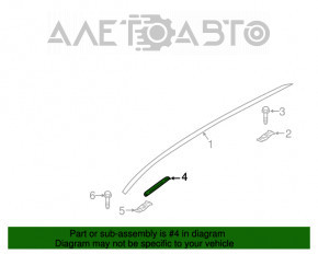 Capota dreapta a acoperisului pentru Ford Ecosport 18-22 cu trapa