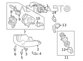 Blocarea de aprindere Ford C-max MK2 13-18 fără grup de contact