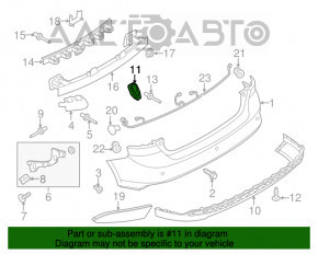 Suport bara spate dreapta Ford Focus mk3 11-18