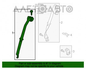 Centura de siguranță din spate dreapta pentru Ford Focus mk3 11-18, de culoare neagră, potrivită pentru curățare chimică