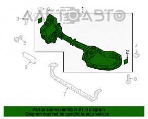 Bara de sus a televizorului Ford Focus mk3 11-18 SUA nou, neoriginal