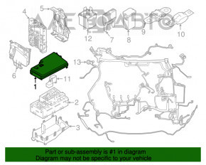 Capac cutie siguranțe compartiment motor Ford Focus mk3 11-14 nou original OEM