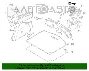 Montaj spumă de polistiren pentru Ford Focus mk3 11-18, negru.