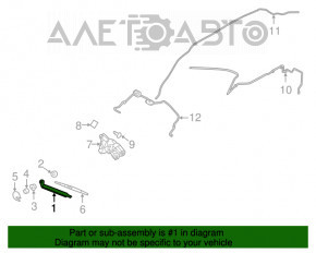 Șnurul de remorcare spate pentru Ford Focus mk3 11-18