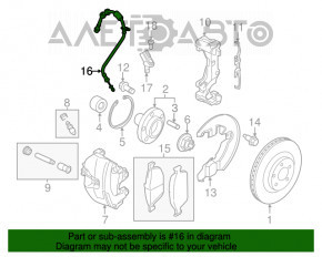 Furtun de frână față dreapta Ford C-max MK2 13-18