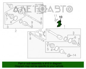 Suport arbore intermediar Ford Edge 15-16 2.0T