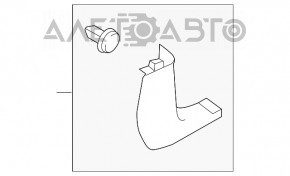 Capacul amortizorului frontal stânga jos Ford Focus mk3 11-18, uzat