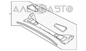 Grila stergatoarelor din plastic Ford Focus mk3 11-18