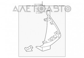 Capacul torpedoului lateral dreapta Ford Focus mk3 15-18 gri