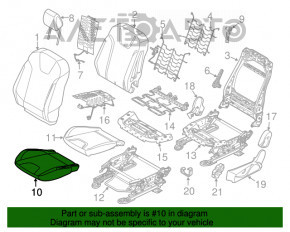 Scaun șofer Ford Focus mk3 11-14 pre-restilizare, fără airbag, manual, material textil gri