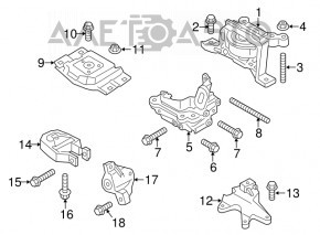 Suport motor dreapta Ford Escape MK3 13-19 1.5T 1.6T NTY