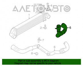 Tubulatura dreapta Ford Escape mk3 13-16 2.0T