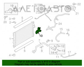 Furtunul de răcire inferior Ford Escape MK3 13-16 2.0T