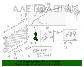 Furtunul de răcire inferior Ford Focus mk3 11-18 2.0