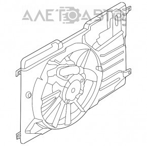 Диффузор кожух радиатора в сборе Ford Escape MK3 13-16 2.0T