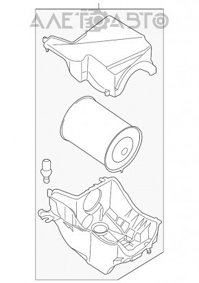 Corpul filtrului de aer Ford Escape MK3 13-19 2.0T