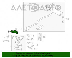 Protecția catalizatorului Ford Escape MK3 13-19 1.5T 1.6T