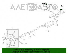 Suportul de evacuare stânga pentru Ford Escape MK3 13-19, nou, original OEM.