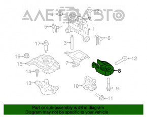 Подушка двигателя центральная Ford Transit Connect MK2 13- 2.5