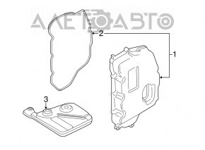 Поддон АКПП Ford Escape MK3 13-19 2.5 новый OEM оригинал